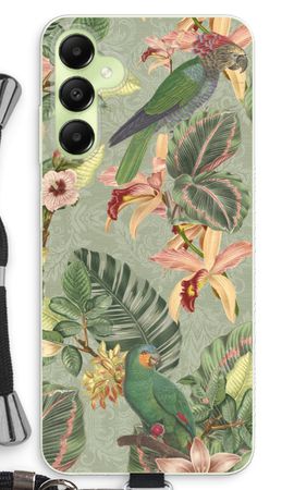 Tropical jungle parrot