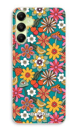 Retro Flowers N°2 - Blue