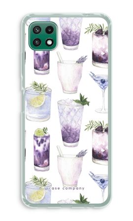 Violet cocktails