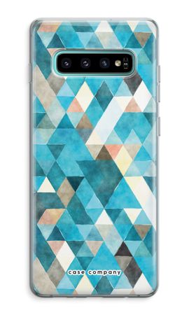 Gekleurde driehoekjes blauw