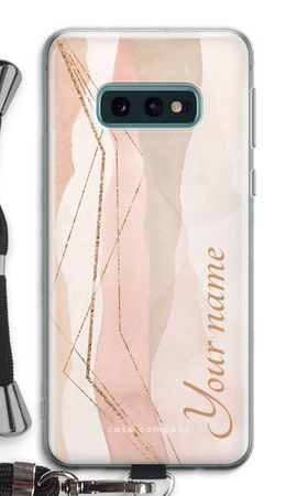 Gold Lines Namecase - Blush