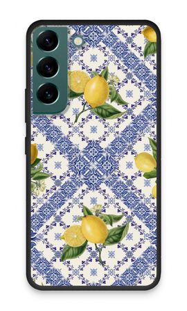Blue tiles and lemons