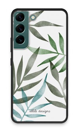 Tropical watercolor leaves