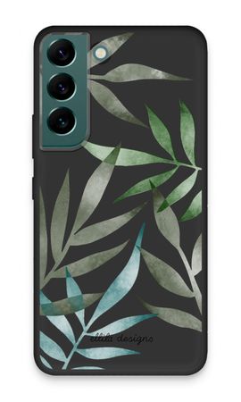 Tropical watercolor leaves