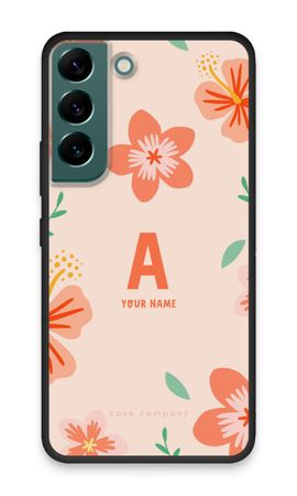 Tropical Pink Flowers Monogram