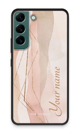 Gold Lines Namecase - Blush