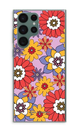 Retro Flowers - Purple