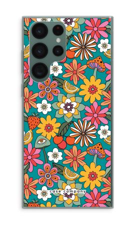 Retro Flowers N°2 - Blue