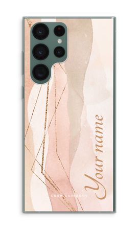 Gold Lines Namecase - Blush