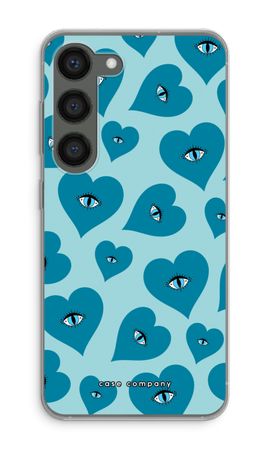 Blue heart eyes