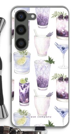 Violet cocktails
