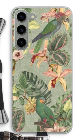 Tropical jungle parrot