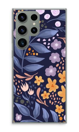 Flowers with blue leaves