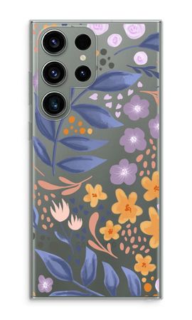 Flowers with blue leaves