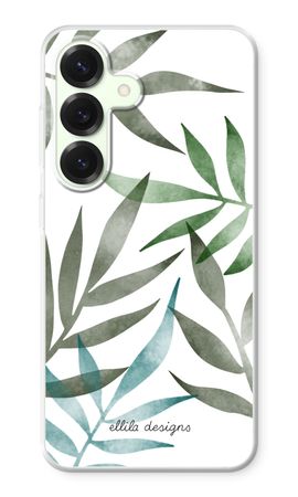 Tropical watercolor leaves