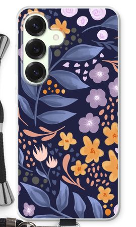 Flowers with blue leaves