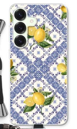 Blue tiles and lemons