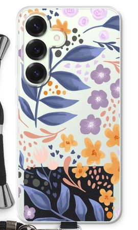 Flowers with blue leaves