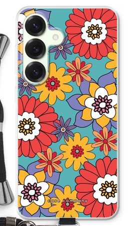 Retro Flowers - Blue