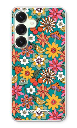 Retro Flowers N°2 - Blue