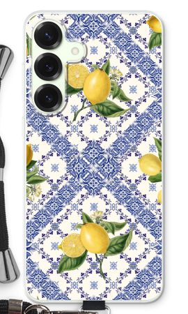 Blue tiles and lemons