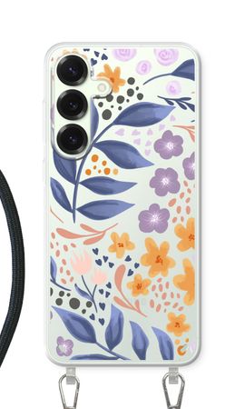 Flowers with blue leaves