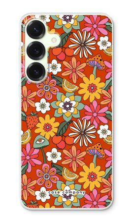 Retro Flowers - Red