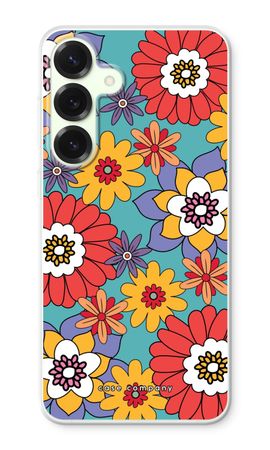 Retro Flowers - Blue
