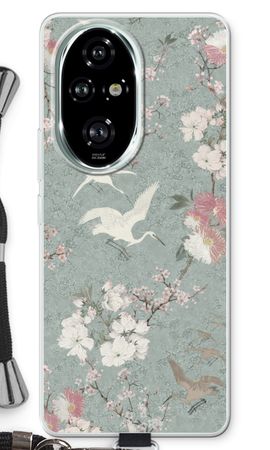 Japanese crane birds blossom