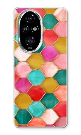 Zeshoeken in glas-in-lood