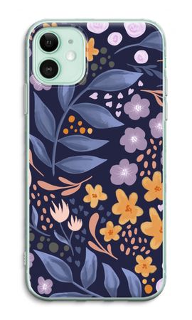 Flowers with blue leaves