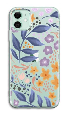 Flowers with blue leaves