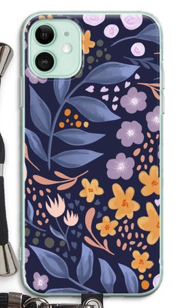 Flowers with blue leaves