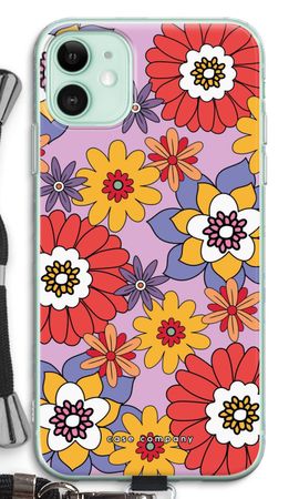 Flores retro - Morado