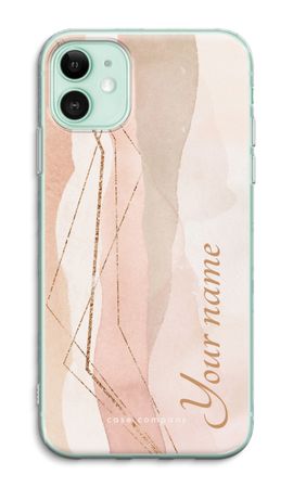 Gold Lines Namecase - Blush