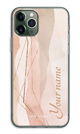 Gold Lines Namecase - Blush
