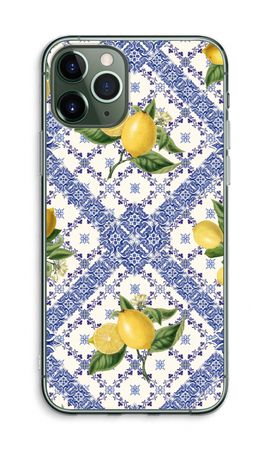 Blue tiles and lemons
