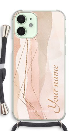 Gold Lines Namecase - Blush