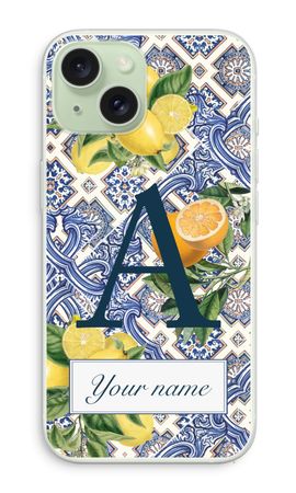 Monogram Blaue Fliesen