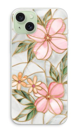 Orange färgad glasblomma