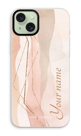 Gold Lines Namecase - Blush