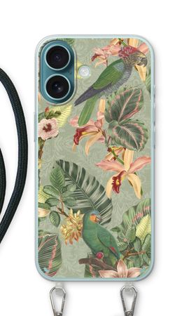 Tropical jungle parrot