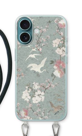 Japanese crane birds blossom