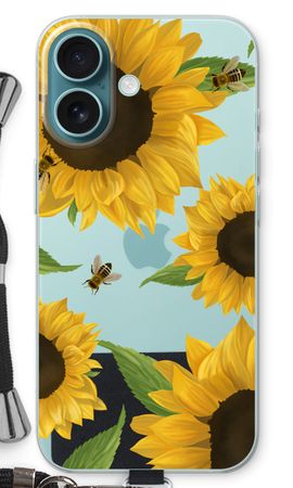 Sunflower and bees