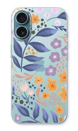 Flowers with blue leaves