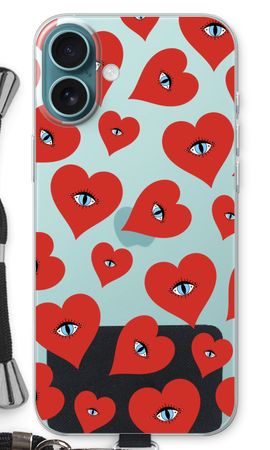 Red heart eyes