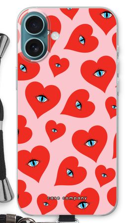 Red heart eyes