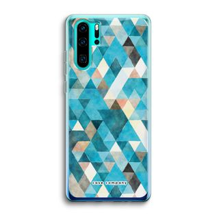 Färgade trianglar blå