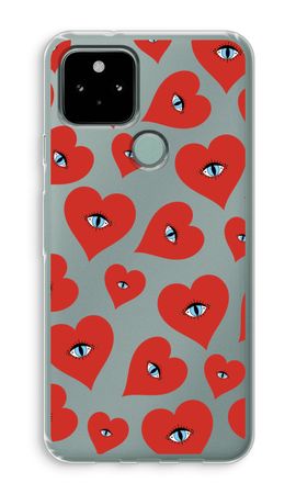 Occhi a cuore rossi