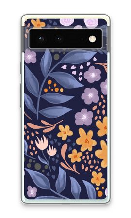 Flowers with blue leaves